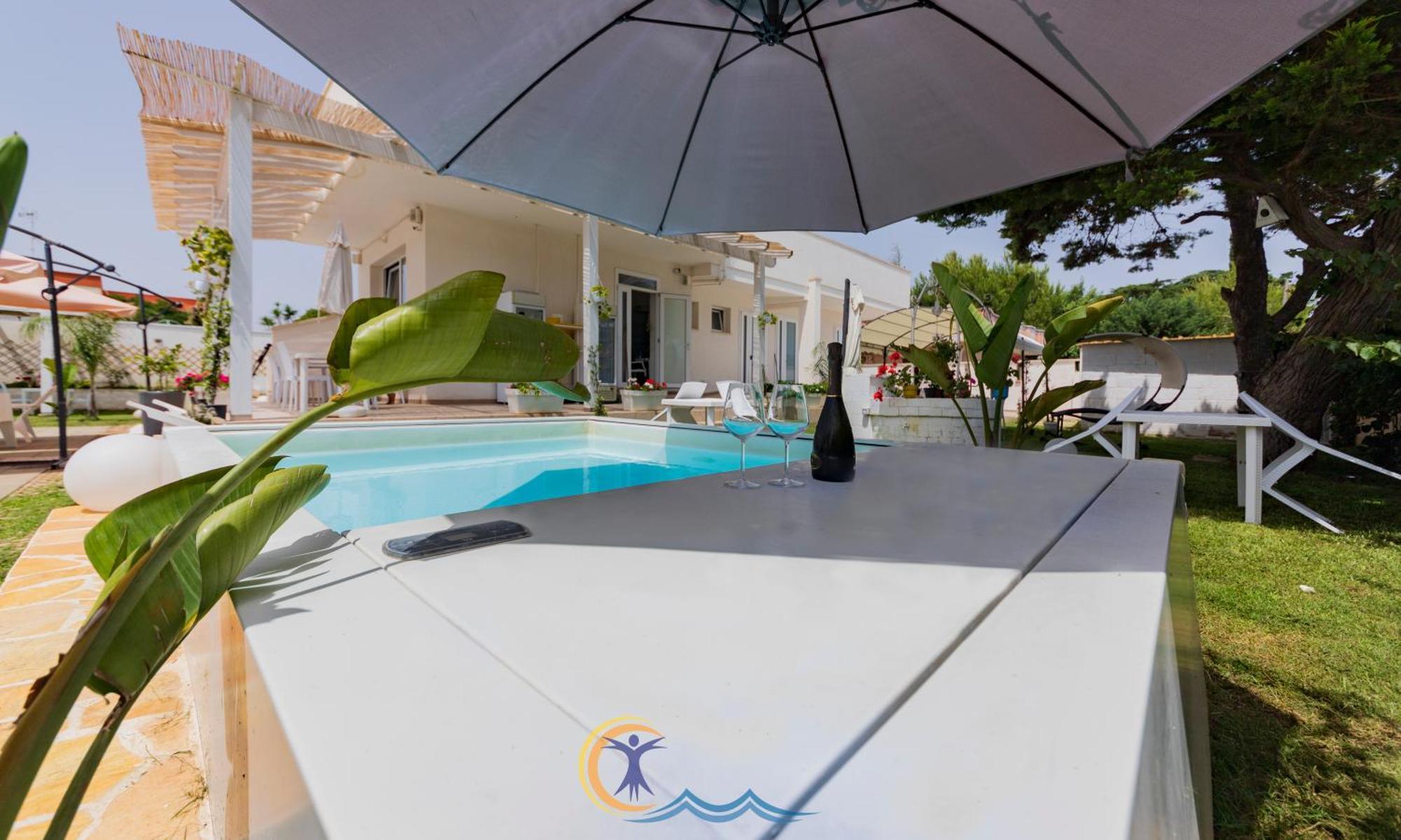Villa Leonardo San Foca - Room, Pool & Restaurant Exteriér fotografie